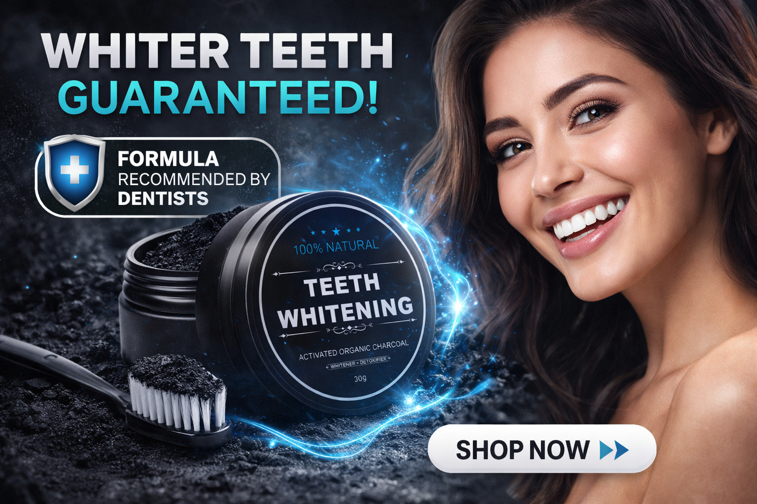 Blanqueador de carbon activo natural